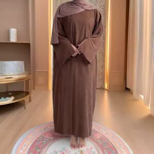 2025 New Loose Middle Eastern Long Sleeve Cardigan Robe for Women with Daily Pockets - ODM Supply for Turkey, Saudi Arabia, and Dubai